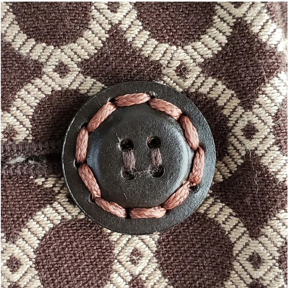 Sigrid Olsen Long Blazer Single Breasted Brown Gold Vintage - Picture 5 of 17